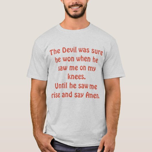T-shirt Triomphe sur le diable Tee (Devant)