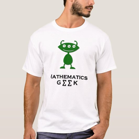 T-shirt Triple Eye Mathématiques Geek vert (Devant)