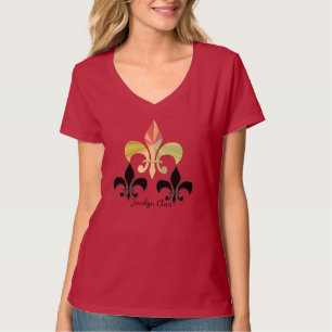 T-shirt Triple Fleur-de-Lis (Personnalisé)
