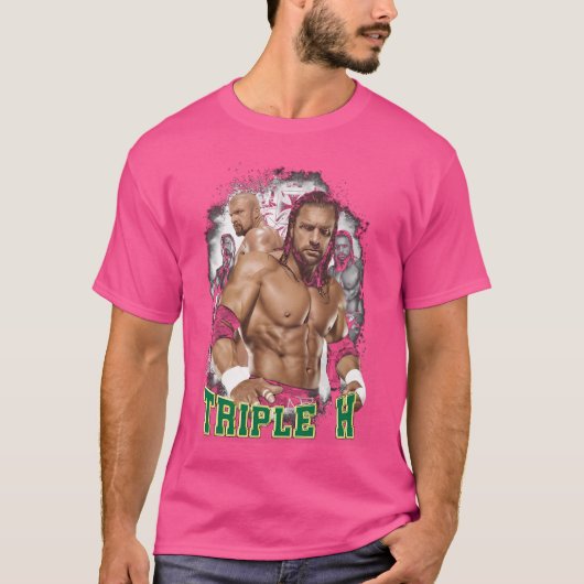 T-shirt Triple H Retro Vintage (Devant)