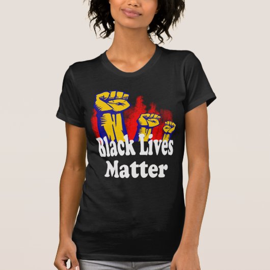 T-shirt Triple Poing Black Lives Matt BLM (Devant)
