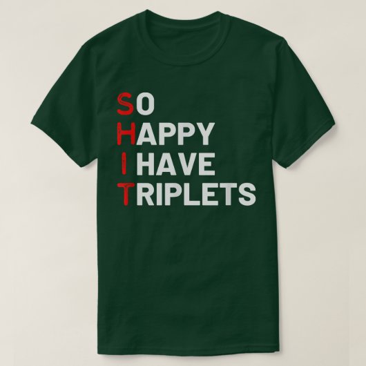 T-shirt Triplet Maman de Triplets Funny Triplet Mama Tripl (Design devant)