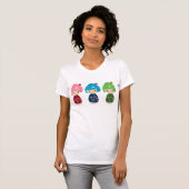 T-shirt Triplets de Kokeshi (Devant entier)