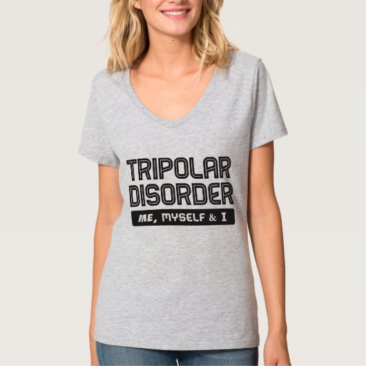 T-shirt Tripolaire - Moi, moi et moi (Devant)