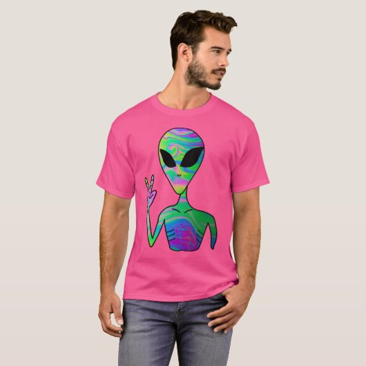 T-shirt Trippy Alien 7 (Devant entier)