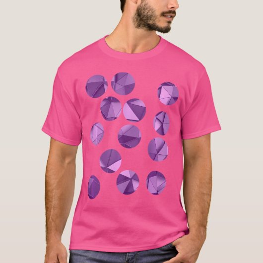 T-shirt Trippy Cercles Edm Polygon Edm (Devant)