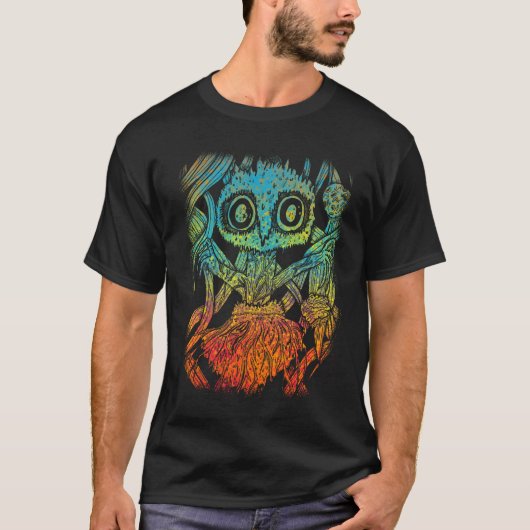 T-shirt Trippy Psychedelic Spider Esthétique Artistique (Devant)