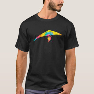 T-shirt Trippy Rainbow Hippie Tie Dye Hang Gliding