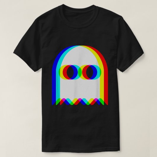 T-shirt Trippy RGB Ghost Vaporwave Halloween Shirt (Design devant)