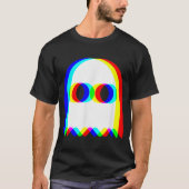 T-shirt Trippy RGB Ghost Vaporwave Halloween Shirt (Devant)