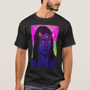 T-shirt Trippy Surreal Girl Acidwave Egirl Surre esthétiqu