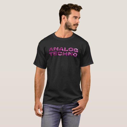T-shirt Trippy Techno n Synth analogique IDM (Devant entier)