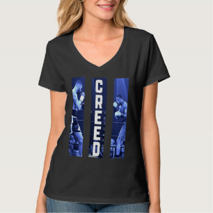 T-shirt triptyque bleu Conlan et Creed