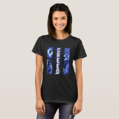 T-shirt triptyque bleu Conlan et Creed (Devant entier)