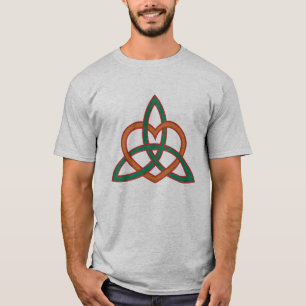 T-shirt Triquetra celtique moderne dans les tons naturels