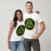 T-shirt triquetra or et vert (Unisexe)