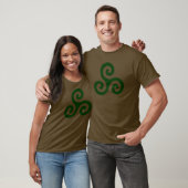 T-shirt Triskele vert-foncé (Unisexe)