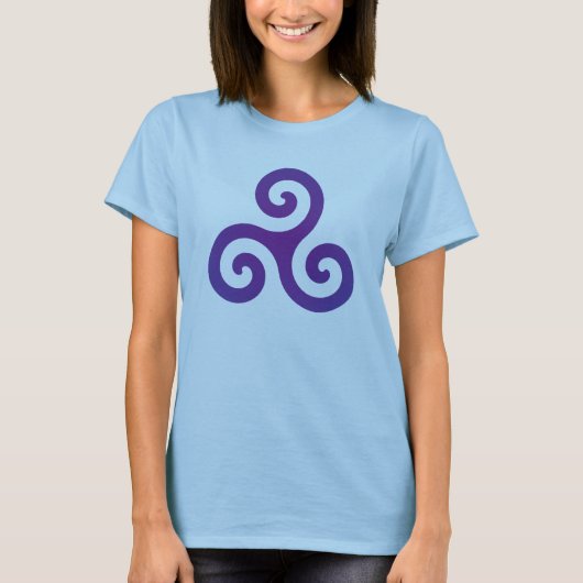 T-shirt Triskele Violet (Devant)