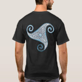 T-shirt Triskle à vagues celtiques (Dos)
