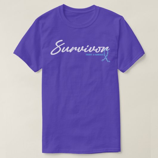 T-shirt Trisomie 18 Sensibilisation Survivant Parties scin (Design devant)