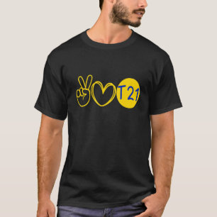T-shirt Trisomie T21 Femmes Hommes et enfant Syndrome de D