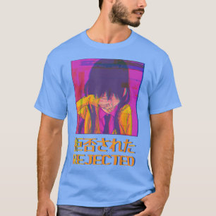 T-shirt Triste Anime Girl Emo Japonais Vaporwave Aesthétiq
