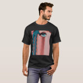 T-shirt Triste Anime Girl Vaporwave Aesthétique Anime Eyes (Devant entier)