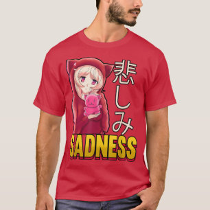 T-shirt Triste esthétique Otaku Cute Animes Weeb Lover