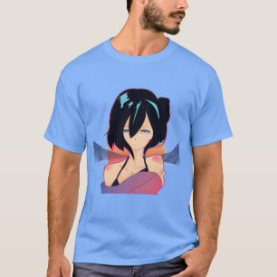 T-shirt Triste fille de waifu anime kawaii otaku anime wai