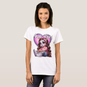 T-shirt triste fille Graphic Design (Devant entier)
