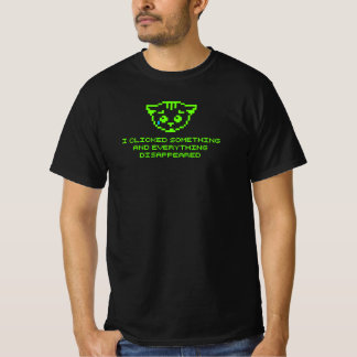 T-shirt Triste Pixel Chat Cliqué Quelque Chose De Drôle Pr