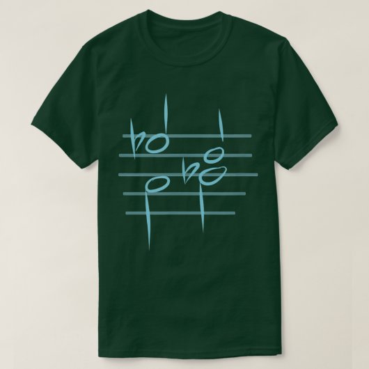 T-shirt TRITONE RESOLUTION funny music theory notation tee (Design devant)