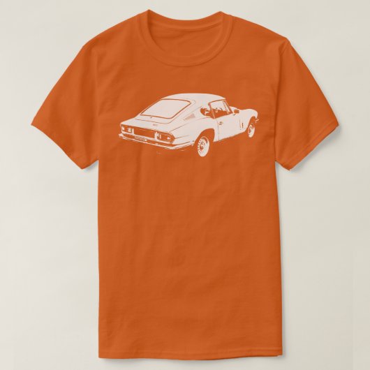 T-shirt Triumph GT6 Mk3 1970s classique quartier arrière m (Design devant)