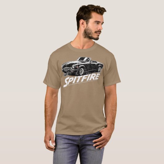 T-shirt Triumph Spitfire Swash Design famille (Devant entier)