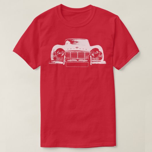 T-shirt Triumph TR4 Britannique classique voiture blanc Lo (Design devant)
