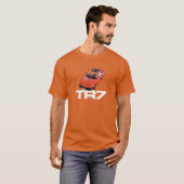 T-shirt Triumph TR7 rouge avec blanc (Devant entier)