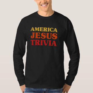 T-shirt Trivia Lover I Love Trivia America Jesus Trivia