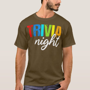 T-shirt Trivia Night Funny Quiz Game Enthusiast