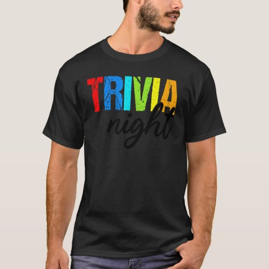 T-shirt Trivia Quiz de nuit Jeu passionné 1 (Devant)