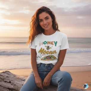 T-shirt TRIXIE Rétro Thème des années 70 Mariée en lune de