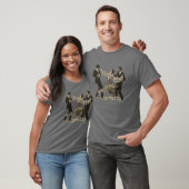 T-shirt Trois à Tango Danser Rétro Trois (Unisexe)