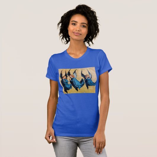 T-SHIRT TROIS ANGES EN BLEU (Devant entier)