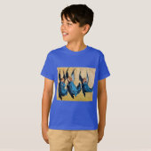 T-SHIRT TROIS ANGES EN BLEU (Devant entier)
