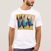 T-SHIRT TROIS ANGES EN BLEU (Devant)