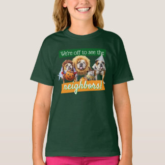 T-shirt Trois Bulldogs en costumes