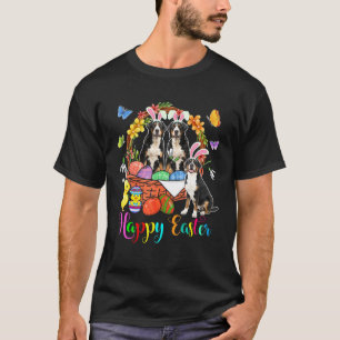 T-shirt Trois Bunny Grand Chien De Montagne Suisse À Pâque