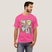 T-shirt Trois Chat Lune 3 Wolfs Funny Parodie (Devant entier)