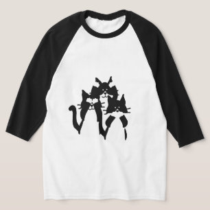 T-shirt Trois chatons sages en groupe