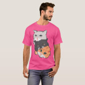 T-shirt Trois chats (Devant entier)