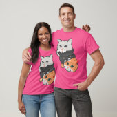 T-shirt Trois chats (Unisexe)